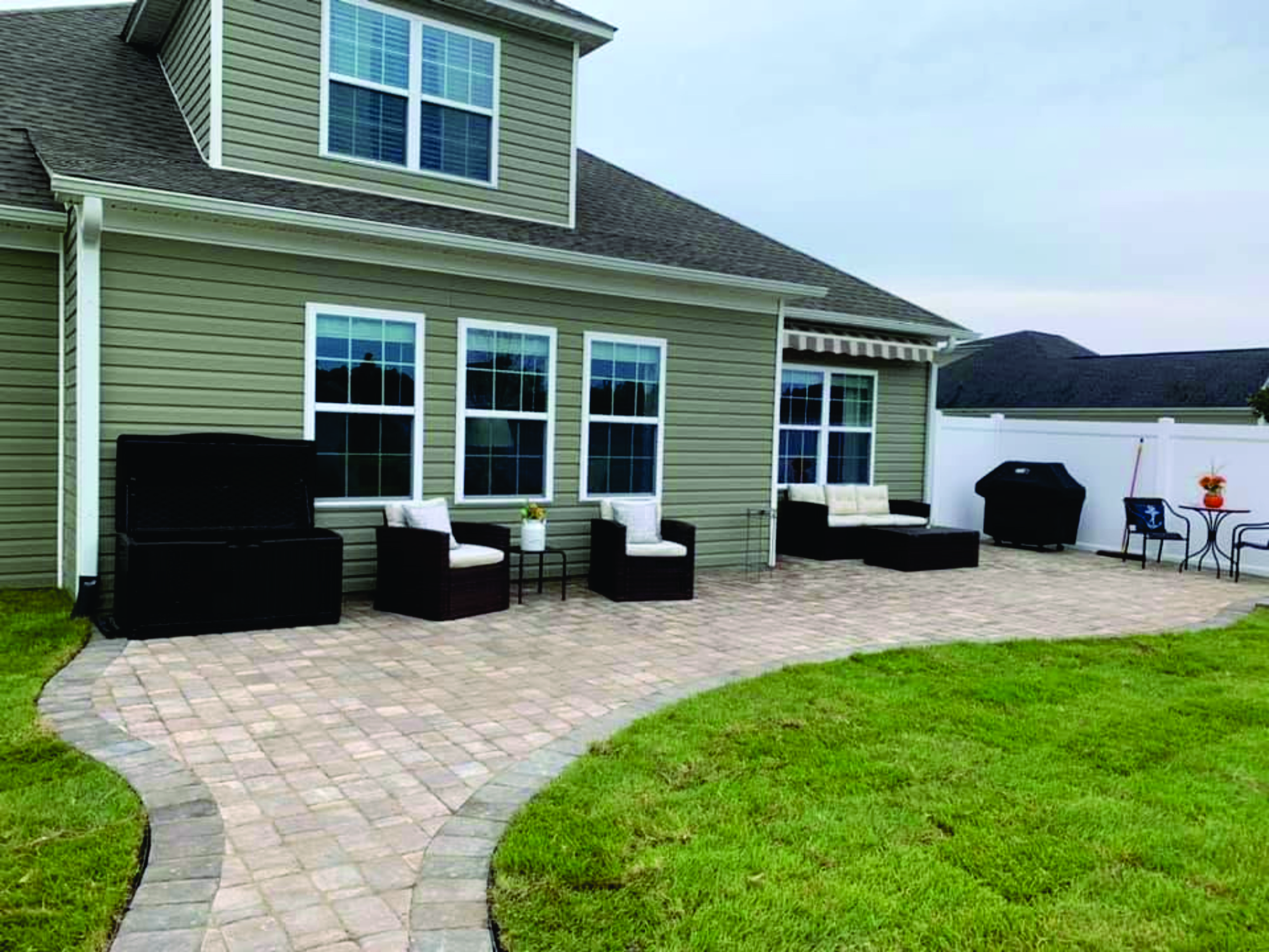 Patio and landscape installation